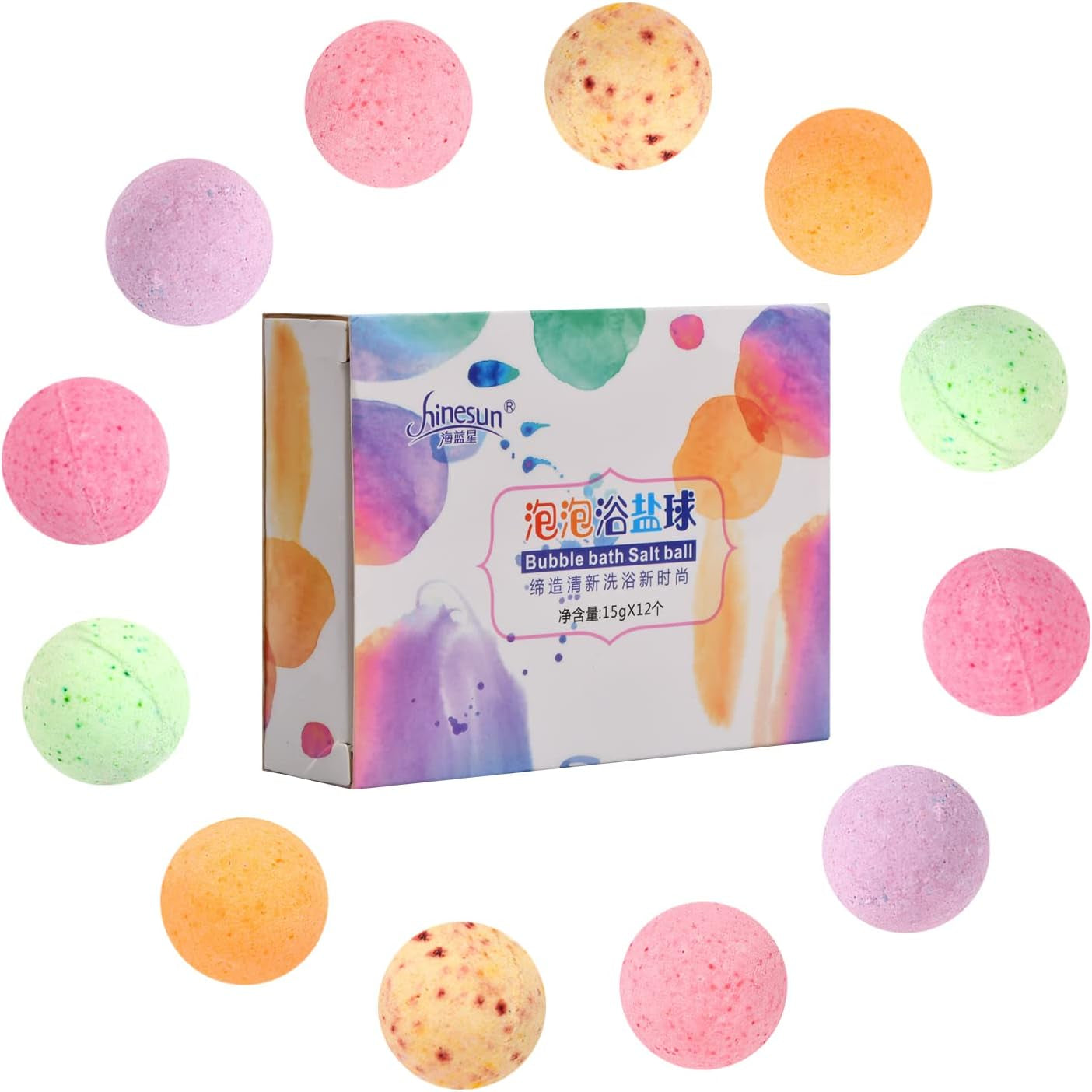 12 X Boule De Bain Aux Huiles Essentielles Naturelles