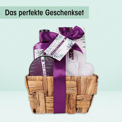 Set De Bain Femme Botanic SPA Dans Corbeille 